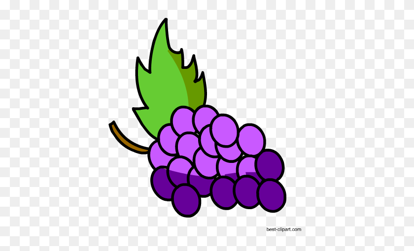 450x450 Free Fruits Clip Art Images And Graphics - Purple Grapes Clipart