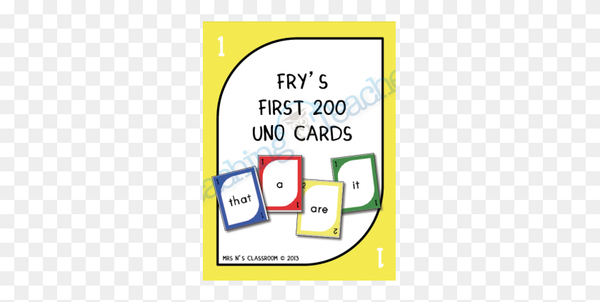 363x363 Free} Fry's Words - Uno Card PNG