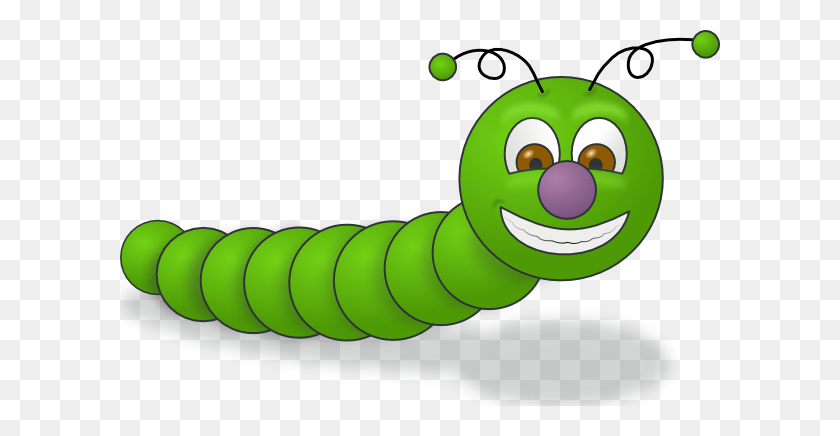 600x376 Free Funny Clipart Green Worm Clipart Vector Online Royalty - Xray Fish Clipart