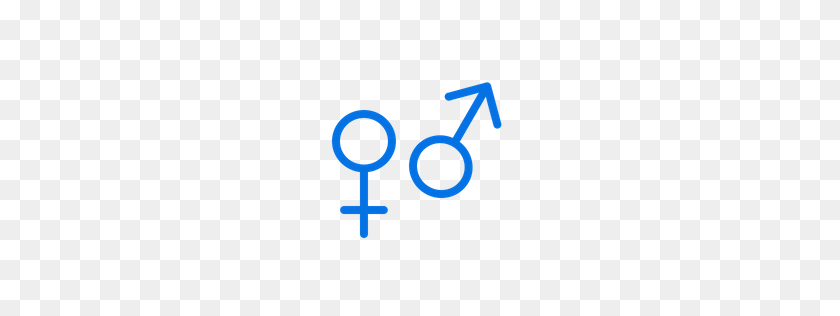 256x256 Gratis Género, Sexo, Masculino, Femenino, Signo, Símbolo Icono Descargar - Género Png