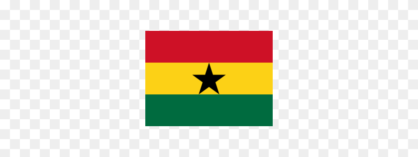 256x256 Free Ghana, Flag, Country, Nation, Union, Empire Icon Download - Bandera De Ghana Png