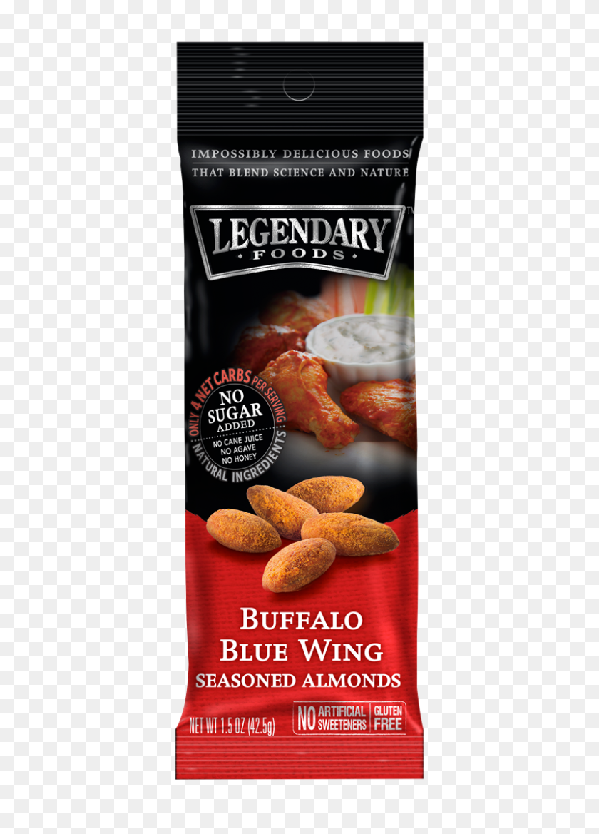 800x1138 Free Gift With Purchase Buffalo Blue Wing Seasoned Almonds - Almonds PNG