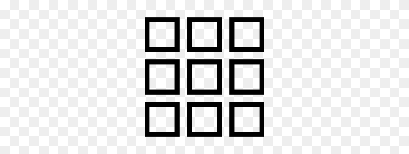 256x256 Free Grid Icon Download Png, Formats - Grid Pattern PNG