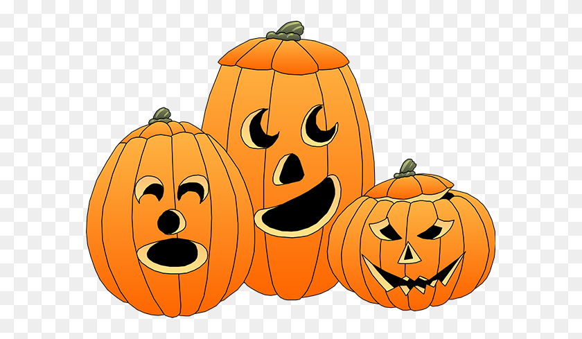 591x429 Free Halloween Clip Art - Fancy Pumpkin Clipart