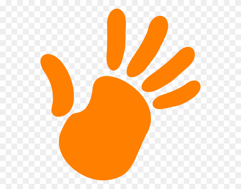 558x598 Free Hand Clipart - Kids Hands Clipart