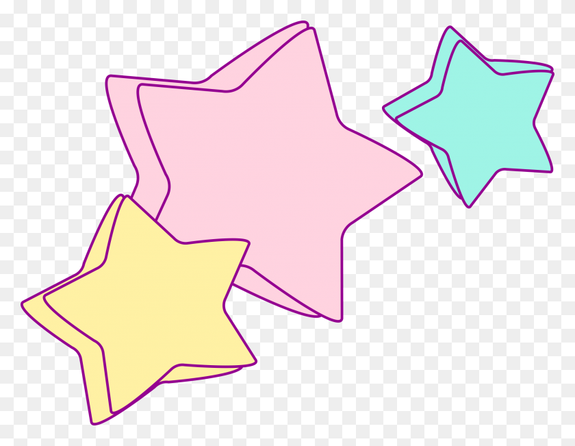 2151x1632 Free Hand Drawn Unicorn Clip Art - Pink Star Clipart