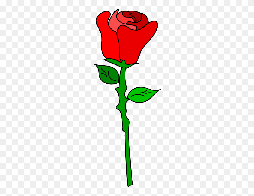 222x588 Free Hand Rose Png, Clip Art For Web - Rose Clipart PNG