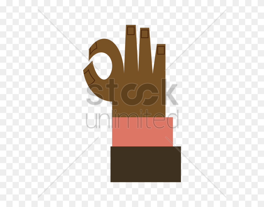 600x600 Free Hand Showing Ok Sign Isolated Vector Image - Ok Sign PNG