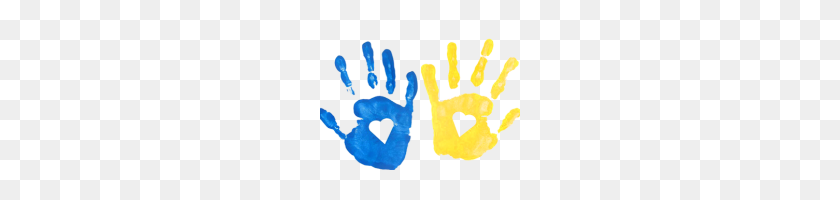 200x140 Free Handprint Clipart Free Handprint Clipart Child Handprint Blue - Baby Handprint Clipart