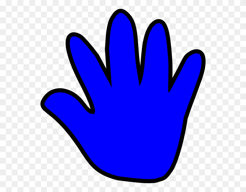 564x597 Free Handprint Clipart Free Handprint Clipart Child Handprint Blue - Clipart Gratuito Para Imprimir