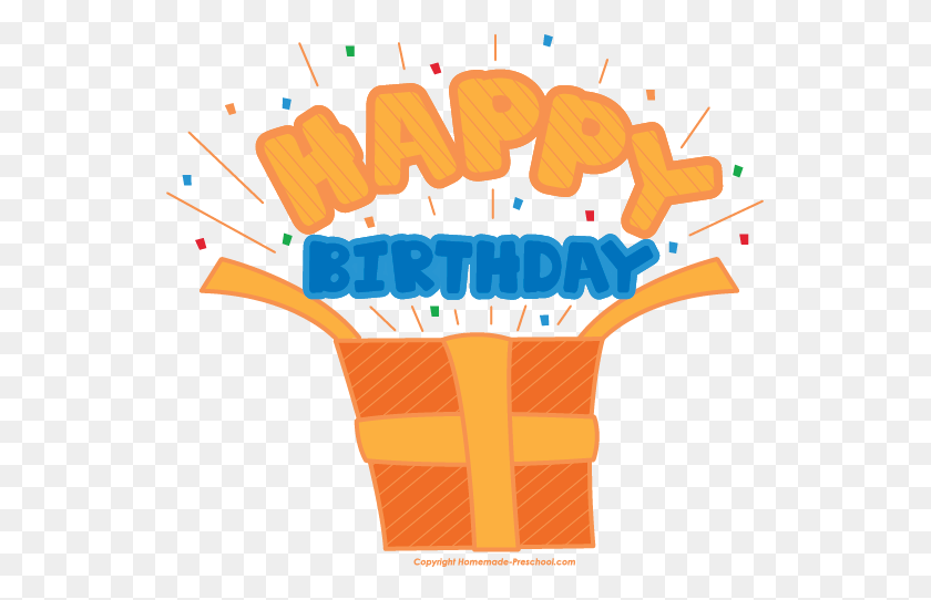 539x482 Free Happy Birthday Clipart - Happy 18th Birthday Clipart