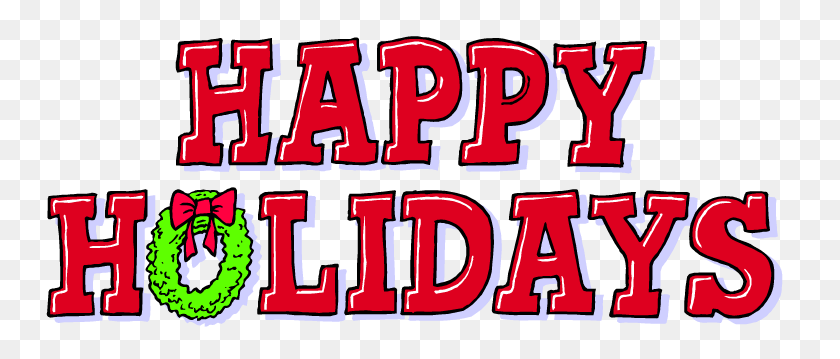 750x299 Free Happy Holidays Clip Art Free Holiday Clipart - Thank You Clipart Animated