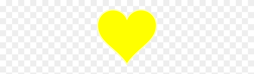 200x185 Free Heart Clipart Png, Heart Icons - Yellow Heart Clipart