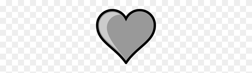200x185 Free Heart Clipart Png, Heart Icons - Black Heart Clipart