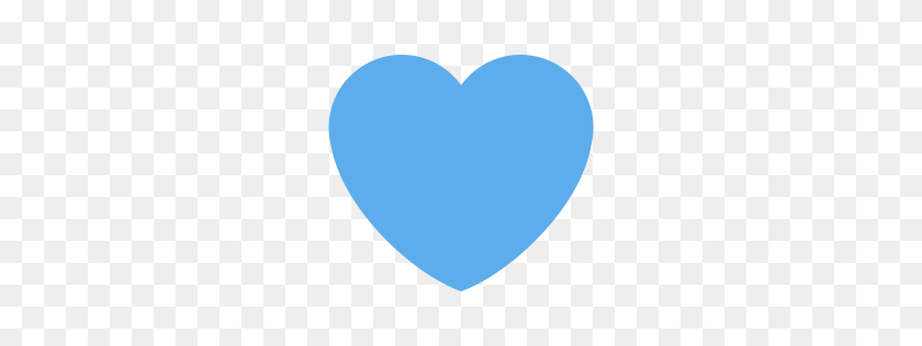 256x256 Free Heart, Like, Love, Blue Icon Download Png - Blue Heart PNG