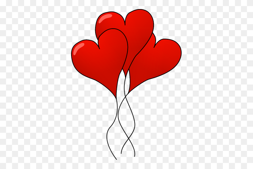 367x500 Free Heart Vector Shape - Heart Balloon Clipart
