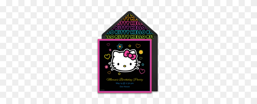 240x280 Бесплатная Игра Hello Kitty Online Invitations Punchbowl - Online Clipart Maker