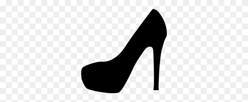 290x287 Free High Heel Vector Shoes Silhouettes - High Heel Clipart