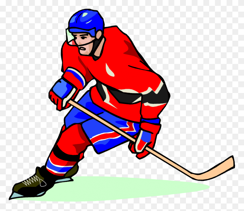 927x792 Free Hockey Player Vector Art Clip Art Image From Free - Hockey Mask Clipart