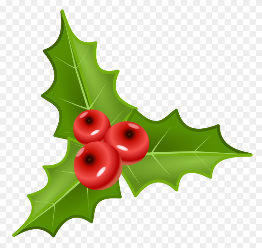 800x755 Free Holly Clip Art Clipart Collection - Holly Wreath Clipart
