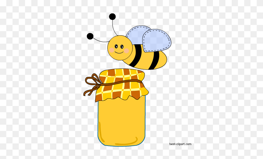450x450 Free Honey Bee And Beehive Clip Ar - Bumble Bee Clipart Black And White