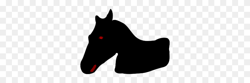300x220 Free Horse Clipart Png, Horse Icons - Horse Head Clipart Black And White