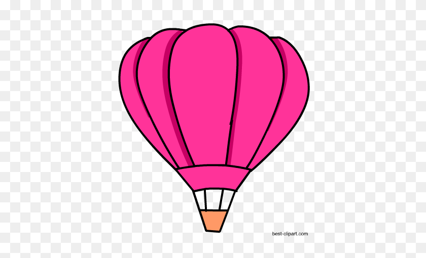 450x450 Free Hot Air Balloon Clip Art - Hot Day Clipart