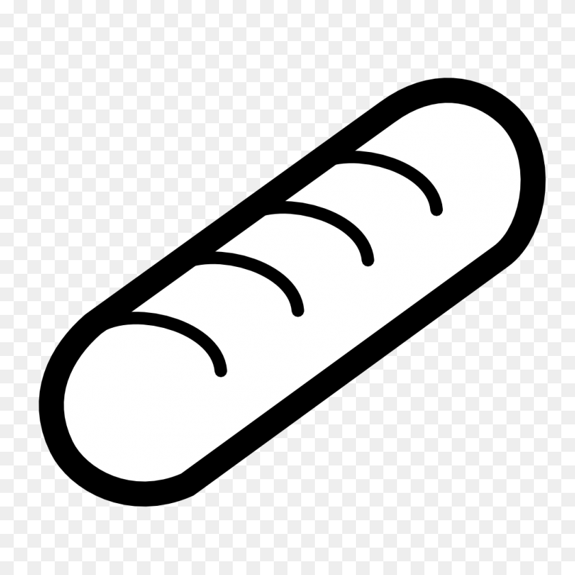 999x999 Free Hot Dog Clipart - Sushi Clipart Black And White
