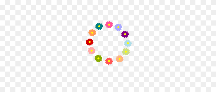 212x300 Free I Clipart Png - Flower Ring Clipart