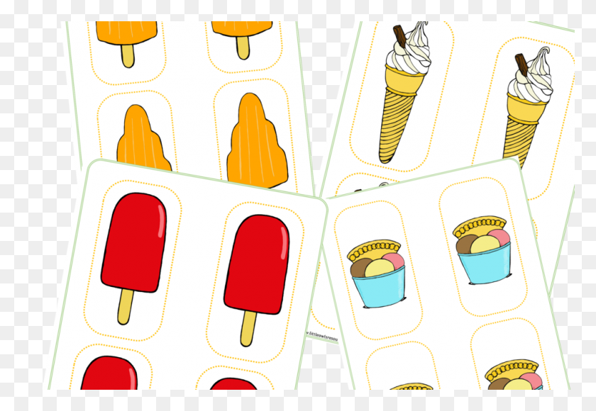 1000x667 Бесплатные Карты Мороженого Для Ролевых Игр С Картинками Для Ранней Печати - Ice Cream Shop Clipart