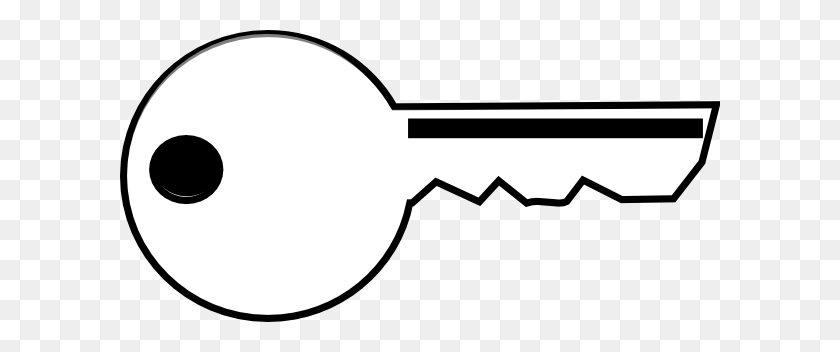 600x292 Free Key Clipart - Open Door Clipart Black And White
