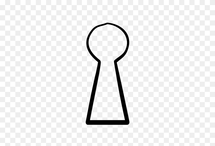 512x512 Free Keyhole Cliparts - Skeleton Key Clipart