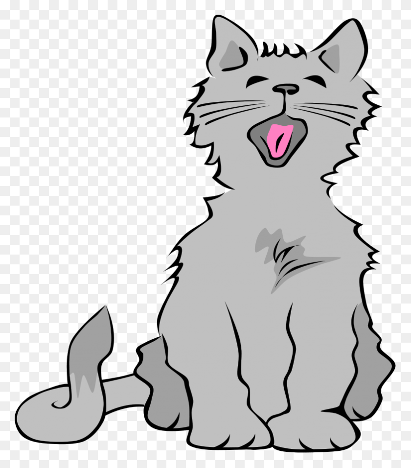 783x900 Free Kitten Clipart Pictures - Sad Cat Clipart
