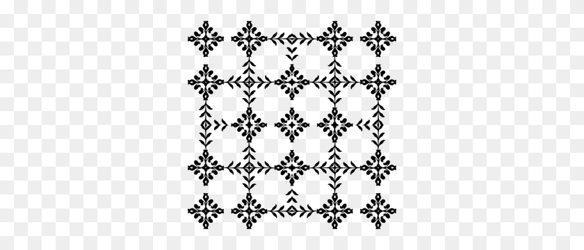 300x300 Free Lace Vector Clip Art - White Lace Border PNG