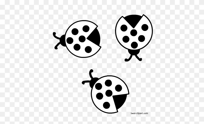 450x450 Free Ladybug Or Ladybird Clip Ar - Hot Air Balloon Clipart Black And White