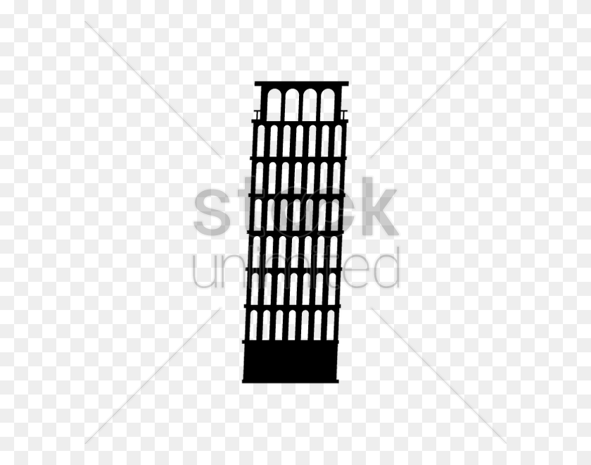 600x600 Free Leaning Tower Of Pisa Vector Image - Leaning Tower Of Pisa PNG
