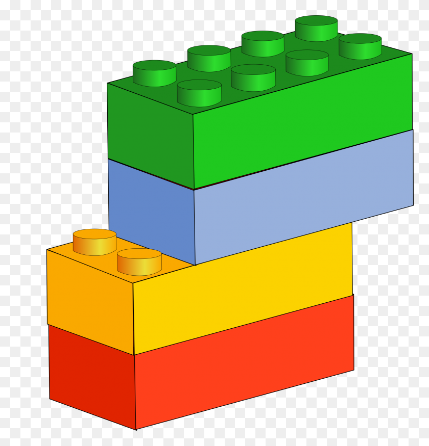 2295x2400 Free Lego Clip Art - Abc Blocks Clipart