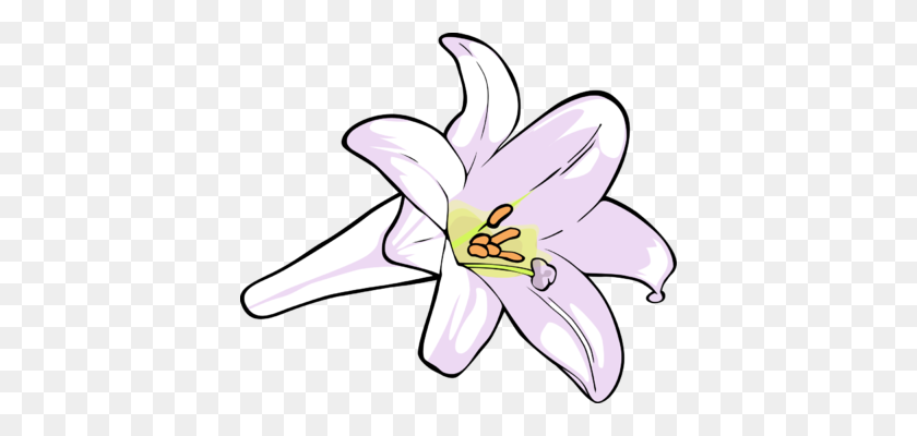 400x340 Free Lily Clip Art Pictures - Easter Clipart PNG