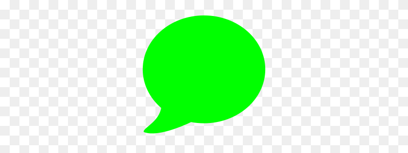 256x256 Free Lime Speech Bubble Icon - Text Message Bubble PNG