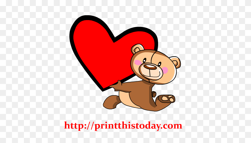 417x417 Free Love Teddy Bear Clip Art - Hands Holding Heart Clipart