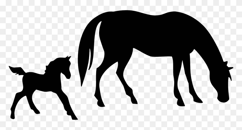 1600x800 Free Mare And Foal Horse Clipart - Pony Clip Art
