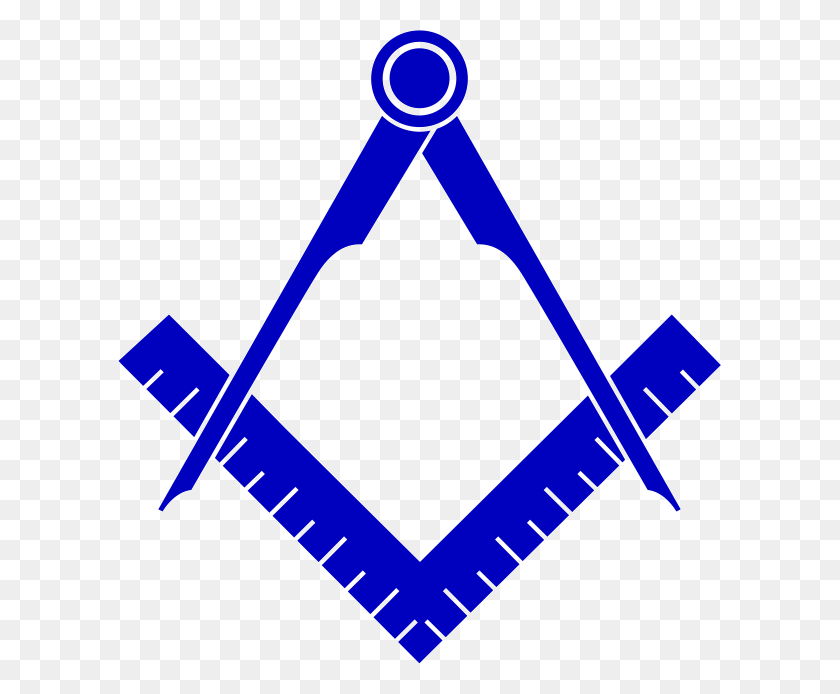 603x634 Free Masonic Emblems Logos - Masonic Compass And Square Clip Art