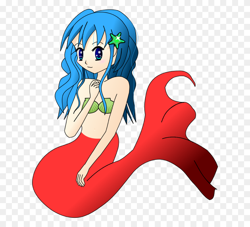 624x700 Free Mermaid Clipart And Animated Graphics - Mermaid Clipart Free