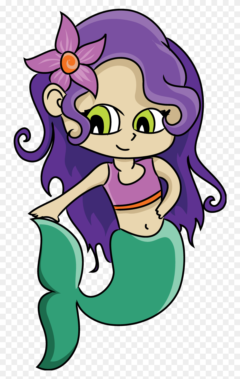 746x1269 Free Mermaid Clipart Image Group - Cartoon Characters Clipart