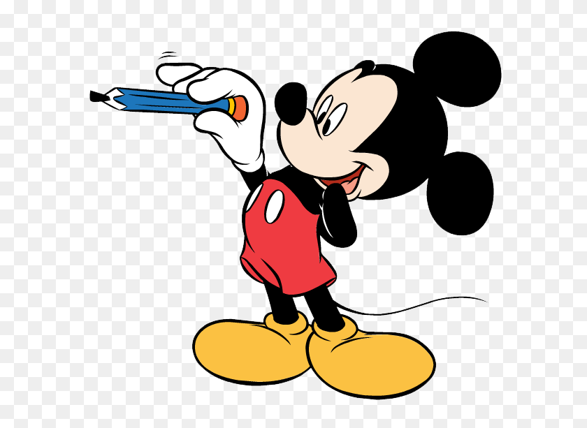 600x553 Free Mickey Mouse Clipart - Mickey Mouse And Friends Clipart