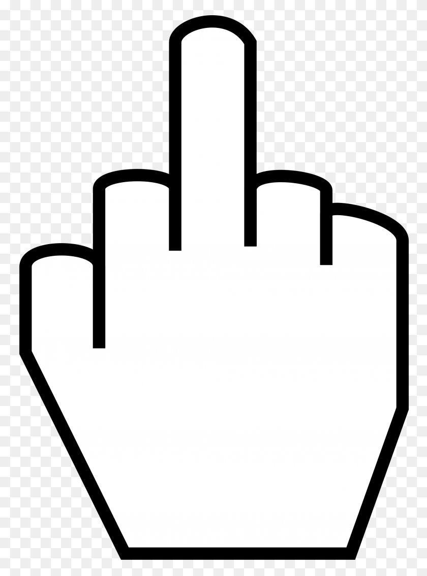 2000x2758 Free Middle Finger Silhouette - Voting Box Clipart