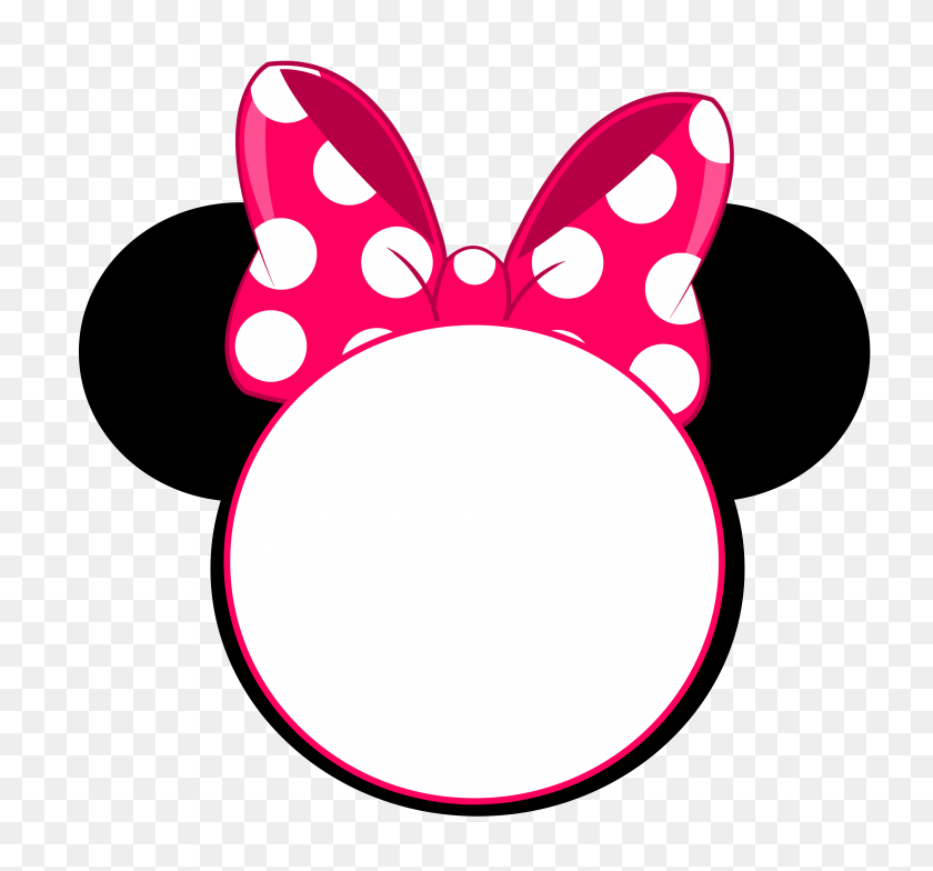 3600x3344 Free Minnie Mouse Head Invitation Template Free Printable - Minnie Bow PNG