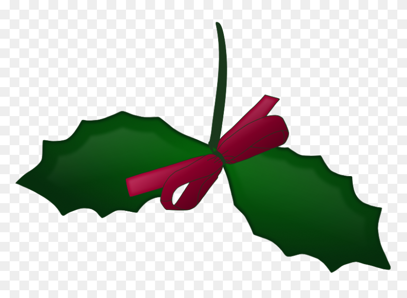 800x571 Free Mistletoe Clipart - Christmas Wreath Clipart Black And White
