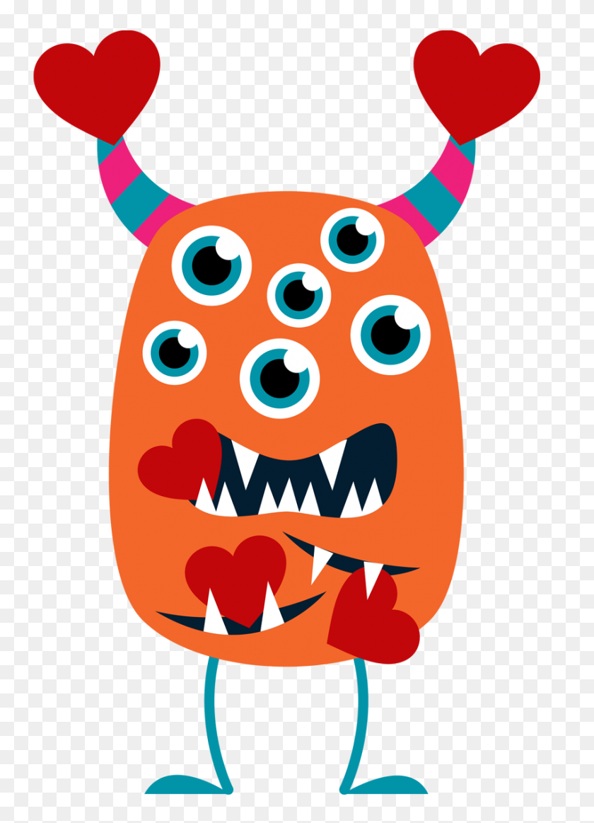 848x1200 Free Monster Clipart - Monsters Clipart Free