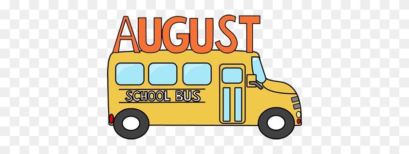 400x257 Free Month Clip Art August School Bus Clip Art Image - School Clipart